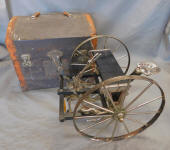 Antique Salesman Sample Horse Drawn 4 Row Grain Drill /  Cultivator / Seeder / Spreader