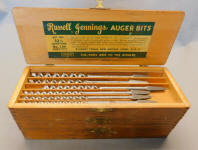 Stanley / Russell Jennings No. 32-1/2 Quarters No. 100 Auger Drill Bit Set 