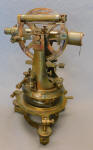 uropean Brass Theodolite w/ Beveled Limb and Magnifiers